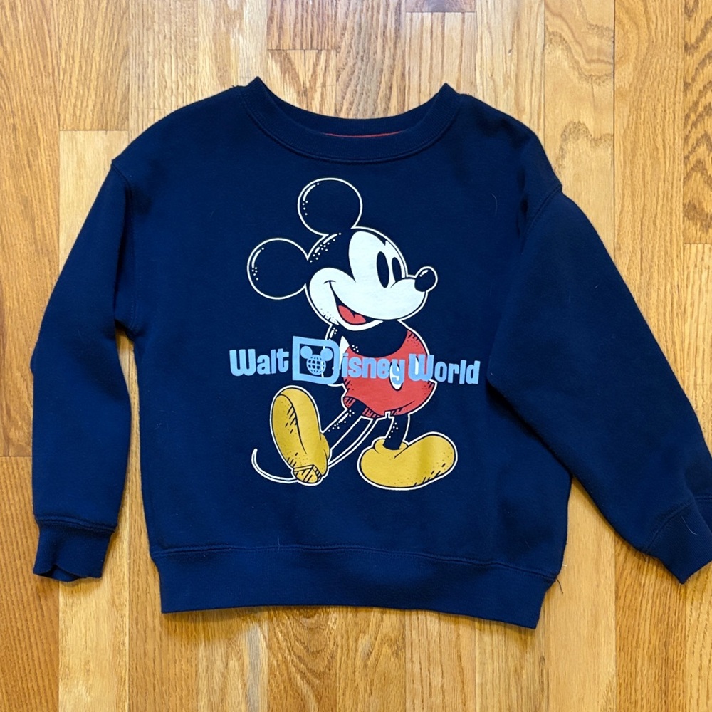 Disney Kids Dark Blue Mickey Mouse Hoodie